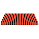 Awning Top Sunshade Canvas Orange and Brown 300x250 cm