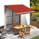 Awning Top Sunshade Canvas Orange and Brown 350x250 cm