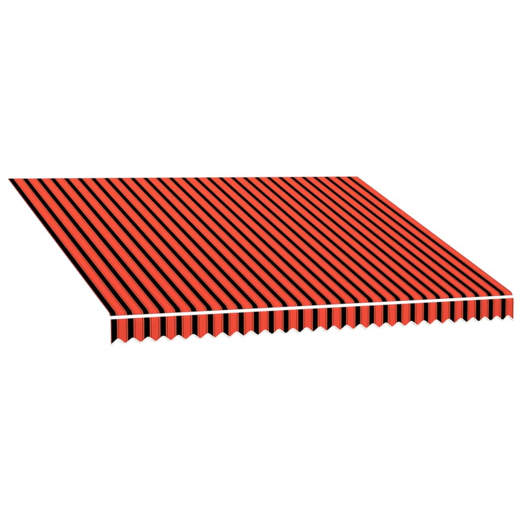 Awning Top Sunshade Canvas Orange and Brown 400x300 cm