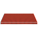 Awning Top Sunshade Canvas Orange and Brown 400x300 cm