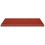 Awning Top Sunshade Canvas Orange and Brown 600x300 cm