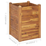 Garden Raised Bed 60x60x84 cm Solid Acacia Wood