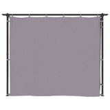 Gazebo with Curtains 3x3 m Anthracite Steel