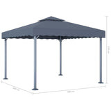 Gazebo 300x300 cm Anthracite Aluminium