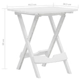 Folding Garden Table 45.5x38.5x50 cm White