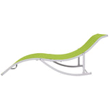 Folding Sun Loungers 2 pcs Green Textilene