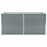 Raised Garden Bed 160x80x45 cm Galvanised Steel Grey