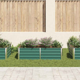 Raised Garden Bed 160x80x45 cm Galvanised Steel Green