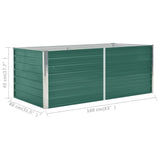 Raised Garden Bed 160x80x45 cm Galvanised Steel Green