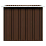 Garden Storage Shed Brown 194x121x181 cm Steel