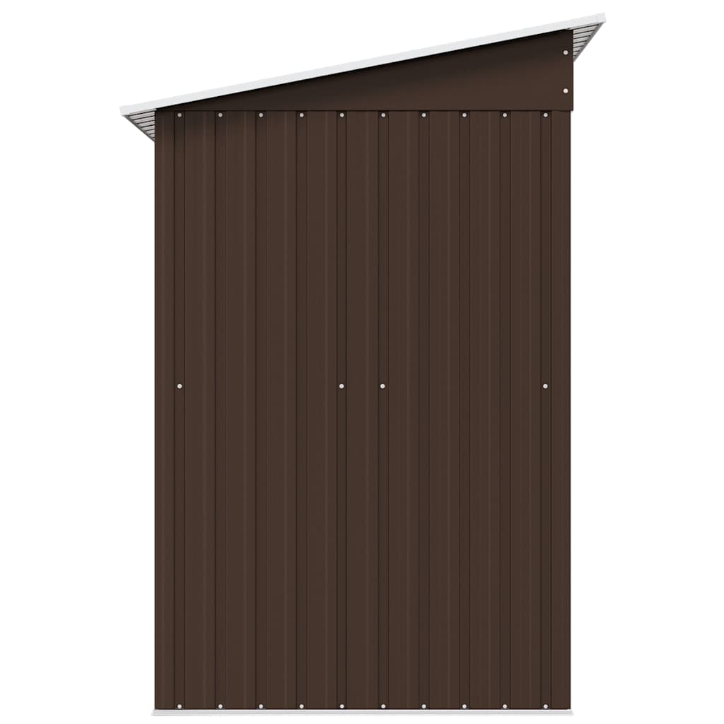 Garden Storage Shed Brown 194x121x181 cm Steel