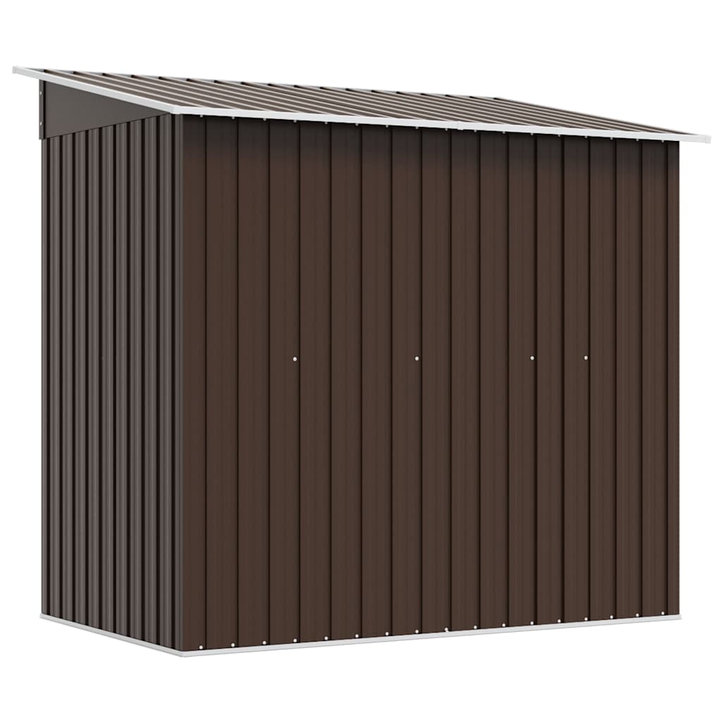 Garden Storage Shed Brown 194x121x181 cm Steel
