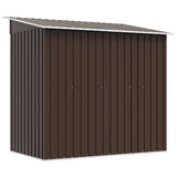 Garden Storage Shed Brown 194x121x181 cm Steel