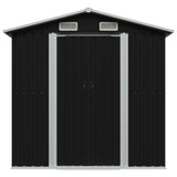 Garden Storage Shed Anthracite Steel 204x132x186 cm