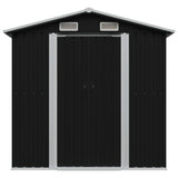 Garden Storage Shed Anthracite Steel 204x132x186 cm