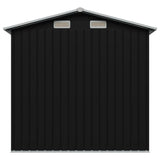 Garden Storage Shed Anthracite Steel 204x132x186 cm