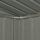 Garden Storage Shed Anthracite Steel 204x132x186 cm