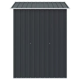 Garden Storage Shed Anthracite Steel 204x132x186 cm