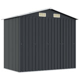 Garden Storage Shed Anthracite Steel 204x132x186 cm