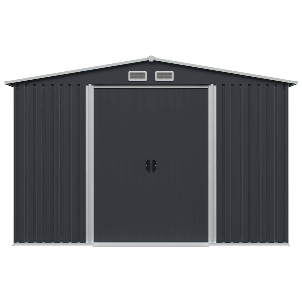 Garden Storage Shed Anthracite Steel 257x205x178 cm