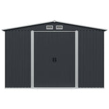 Garden Storage Shed Anthracite Steel 257x205x178 cm