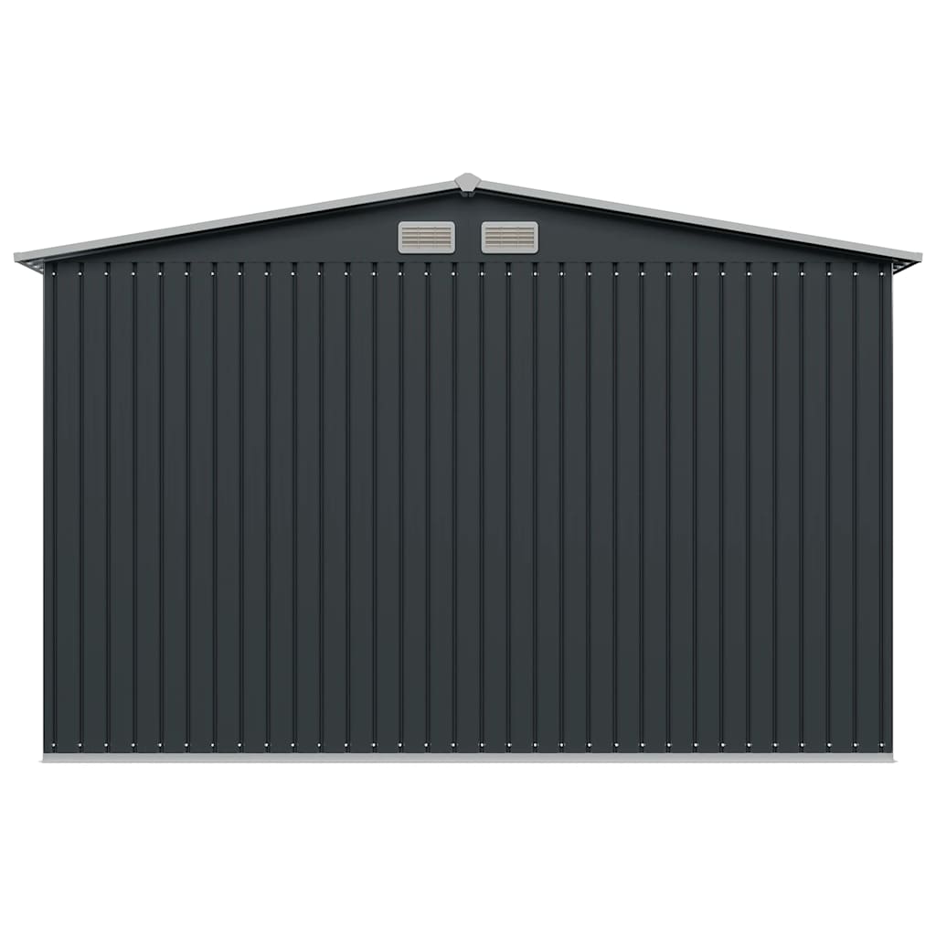 Garden Storage Shed Anthracite Steel 257x205x178 cm