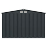 Garden Storage Shed Anthracite Steel 257x205x178 cm