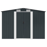 Garden Storage Shed Anthracite Steel 257x205x178 cm
