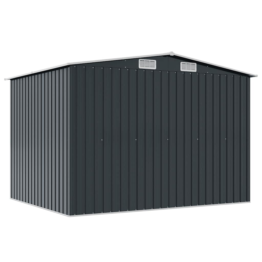 Garden Storage Shed Anthracite Steel 257x205x178 cm