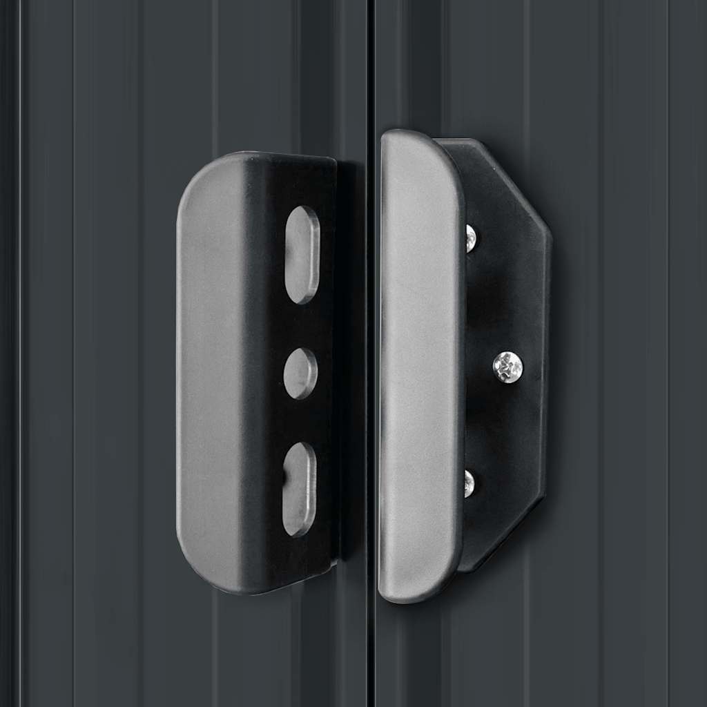 Garden Storage Shed Anthracite Steel 257x205x178 cm