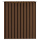 Garden Storage Shed Brown 257x205x178 cm Steel