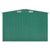 Garden Shed Green 257x779x181 cm Galvanised steel