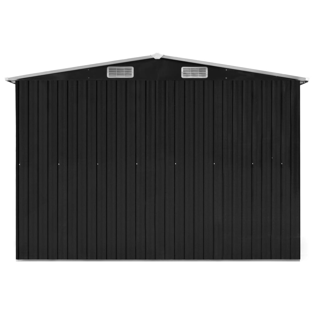 Garden Shed Anthracite 257x779x181 cm Galvanised steel