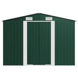 Garden Shed Green 257x990x181 cm Galvanised steel