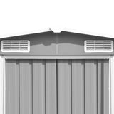Garden Shed Grey 257x990x181 cm Galvanised steel