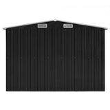 Garden Shed Anthracite 257x990x181 cm Galvanised steel