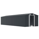 Garden Shed Anthracite 257x990x181 cm Galvanised steel