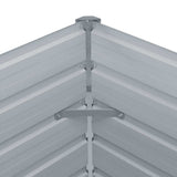 Garden Raised Bed Galvanised Steel 240x40x45 cm Grey
