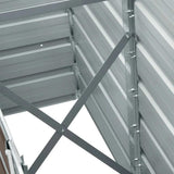 Garden Raised Bed Galvanised Steel 240x40x45 cm Brown