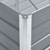 Garden Raised Bed Galvanised Steel 480x80x45 cm Grey