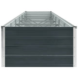 Garden Raised Bed Galvanised Steel 480x80x45 cm Anthracite