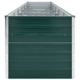 Garden Raised Bed Galvanised Steel 480x80x77 cm Green