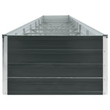 Garden Raised Bed Galvanised Steel 600x80x45 cm Anthracite