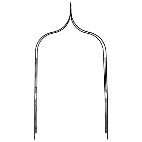 Garden Arch Dark Green 142x37x275 cm Iron