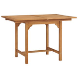 Extending Garden Table (110-160)x80x75cm Solid Teak Wood