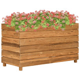 Raised Bed 100x40x55 cm Recycled Teak Wood and Steel