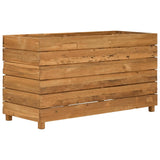 Raised Bed 100x40x55 cm Recycled Teak Wood and Steel