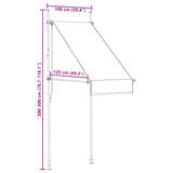 Manual Retractable Awning 100 cm Anthracite