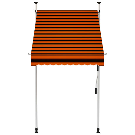 Manual Retractable Awning 100 cm Orange and Brown