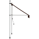 Manual Retractable Awning 100 cm Orange and Brown